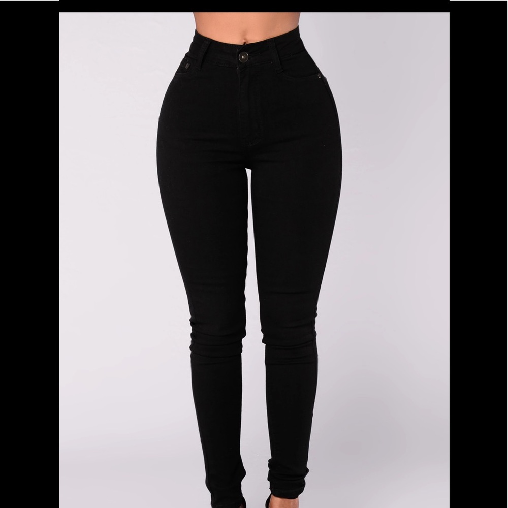 Fashion Nova Plus Size Black Jeans